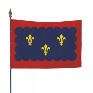 Drapeau province Berry en maille polyester