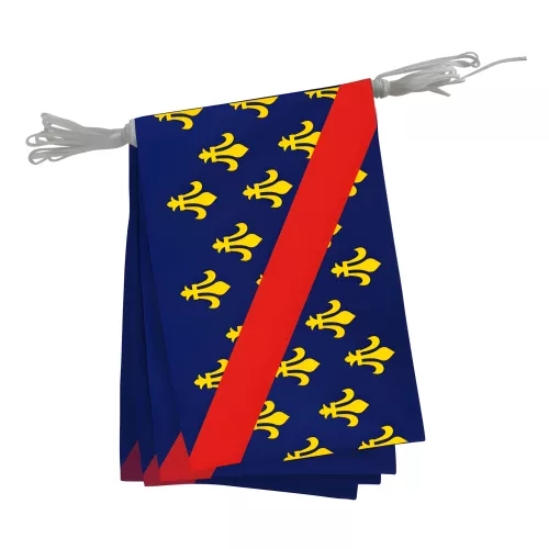 Guirlande province Bourbonnais en maille polyester 20x30 cm
