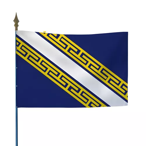 Drapeau province Champagne en maille polyester