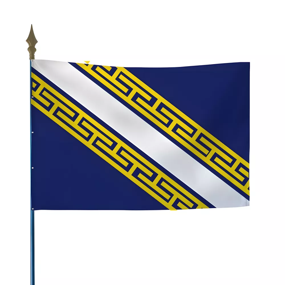 Drapeau province Champagne en maille polyester Drapeau province Champagne en maille polyester