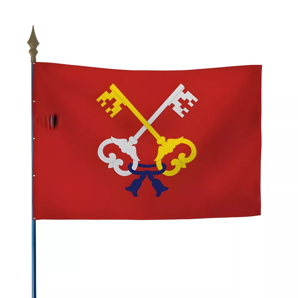 Drapeau province Comtat-Venaissin en maille polyester Drapeau province Comtat-Venaissin en maille polyester