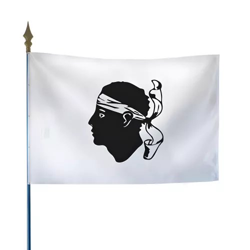 Drapeau province Corse en maille polyester