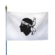 Drapeau province Corse en maille polyester
