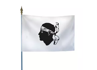 Drapeau province Corse en maille polyester
