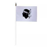 Drapeau de table Corse en maille polyester