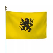 Drapeau province Flandre en maille polyester