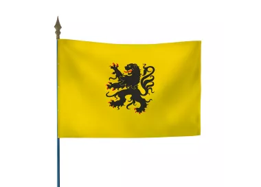 Drapeau province Flandre en maille polyester