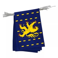 Guirlande province Franche-Comté en polyester 20x30 cm