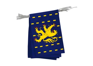 Guirlande province Franche-Comté en polyester 20x30 cm