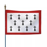 Drapeau province Limousin en maille polyester 115 g/m²
