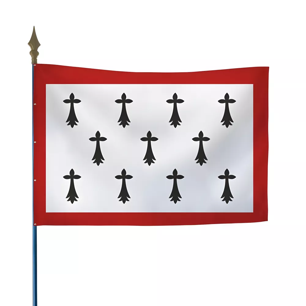 Drapeau province Limousin en maille polyester 115 g/m²