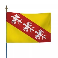Drapeau province Lorraine sur hampe polyester