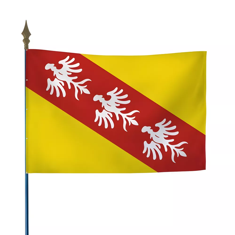 Drapeau province Lorraine sur hampe polyester Drapeau province Lorraine sur hampe polyester