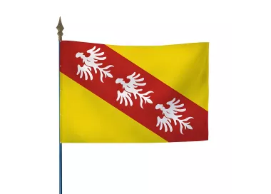 Drapeau province Lorraine sur hampe polyester