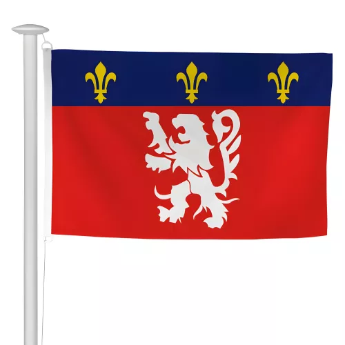 Pavillon province Lyonnais en maille polyester 115 g/m²