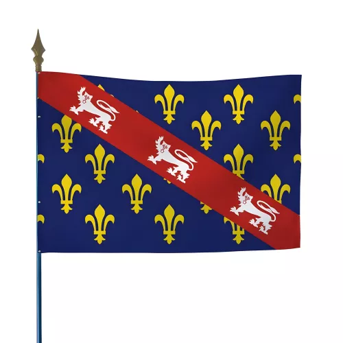 Drapeau province Marche en maille polyester
