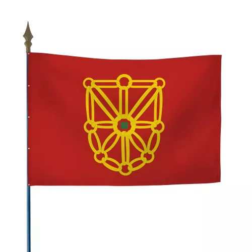 Drapeau province Navarre sur hampe polyester