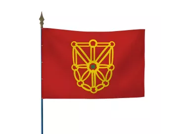 Drapeau province Navarre sur hampe polyester