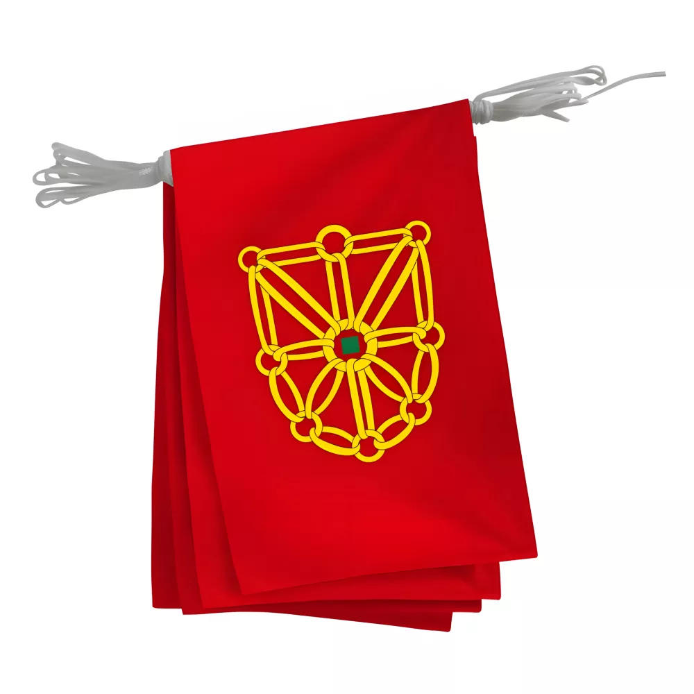 Guirlande province Navarre en maille polyester 20 x 30 cm Guirlande province Navarre en maille polyester 20 x 30 cm