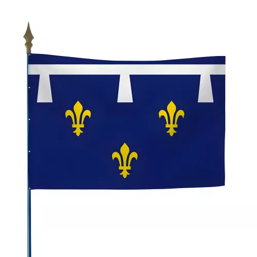 Drapeau province Orléanais en maille polyester