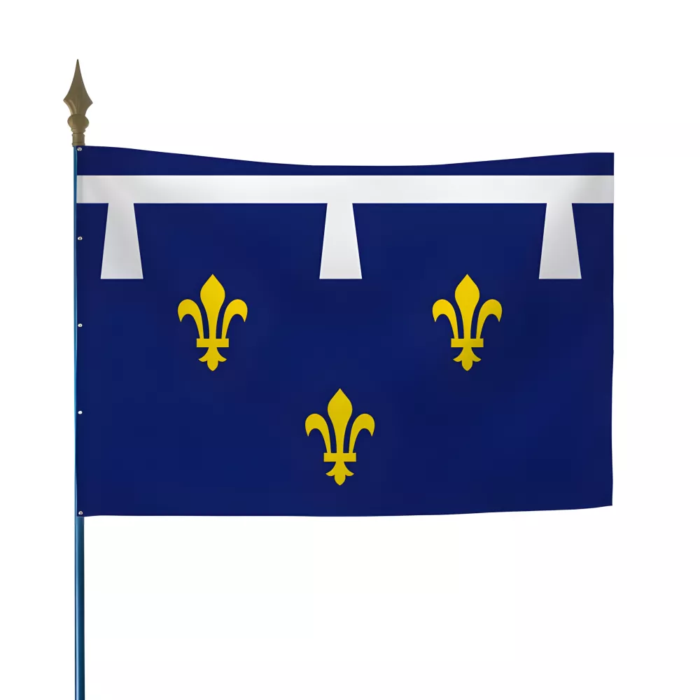 Drapeau province Orléanais en maille polyester Drapeau province Orléanais en maille polyester