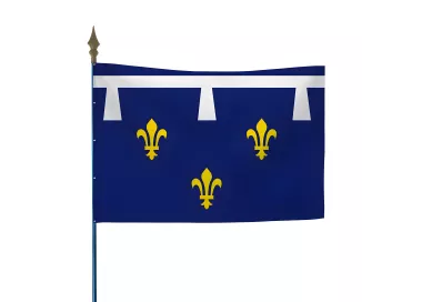 Drapeau province Orléanais en maille polyester