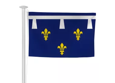 Pavillon province Orléanais en maille polyester 115 g/m²