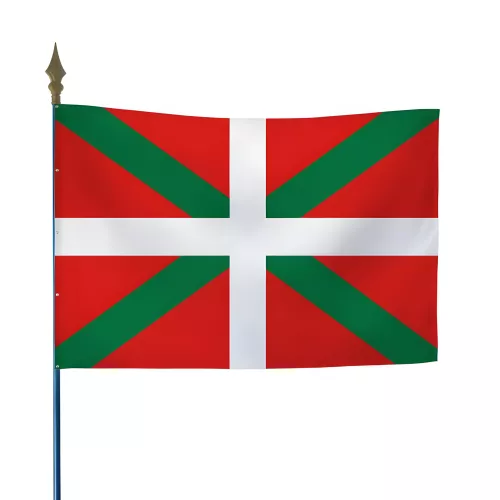 Drapeau province Pays Basque sur hampe polyester