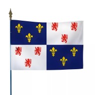 Drapeau province Picardie sur hampe polyester