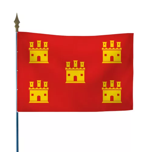 Drapeau province Poitou en maille polyester