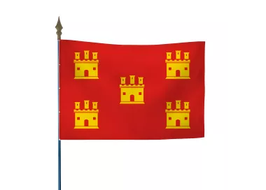 Drapeau province Poitou en maille polyester