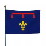Drapeau Provence Armes sur hampe polyester
