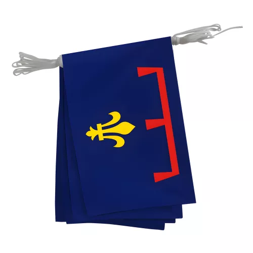 Guirlande province armes en maille polyester 20 x 30 cm