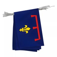 Guirlande province armes en maille polyester 20 x 30 cm