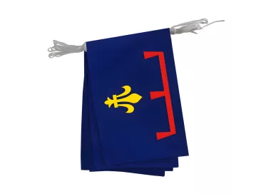 Guirlande province armes en maille polyester 20 x 30 cm