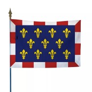 Drapeau province Touraine en maille polyester 115 g/m²