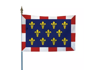 Drapeau province Touraine en maille polyester 115 g/m²