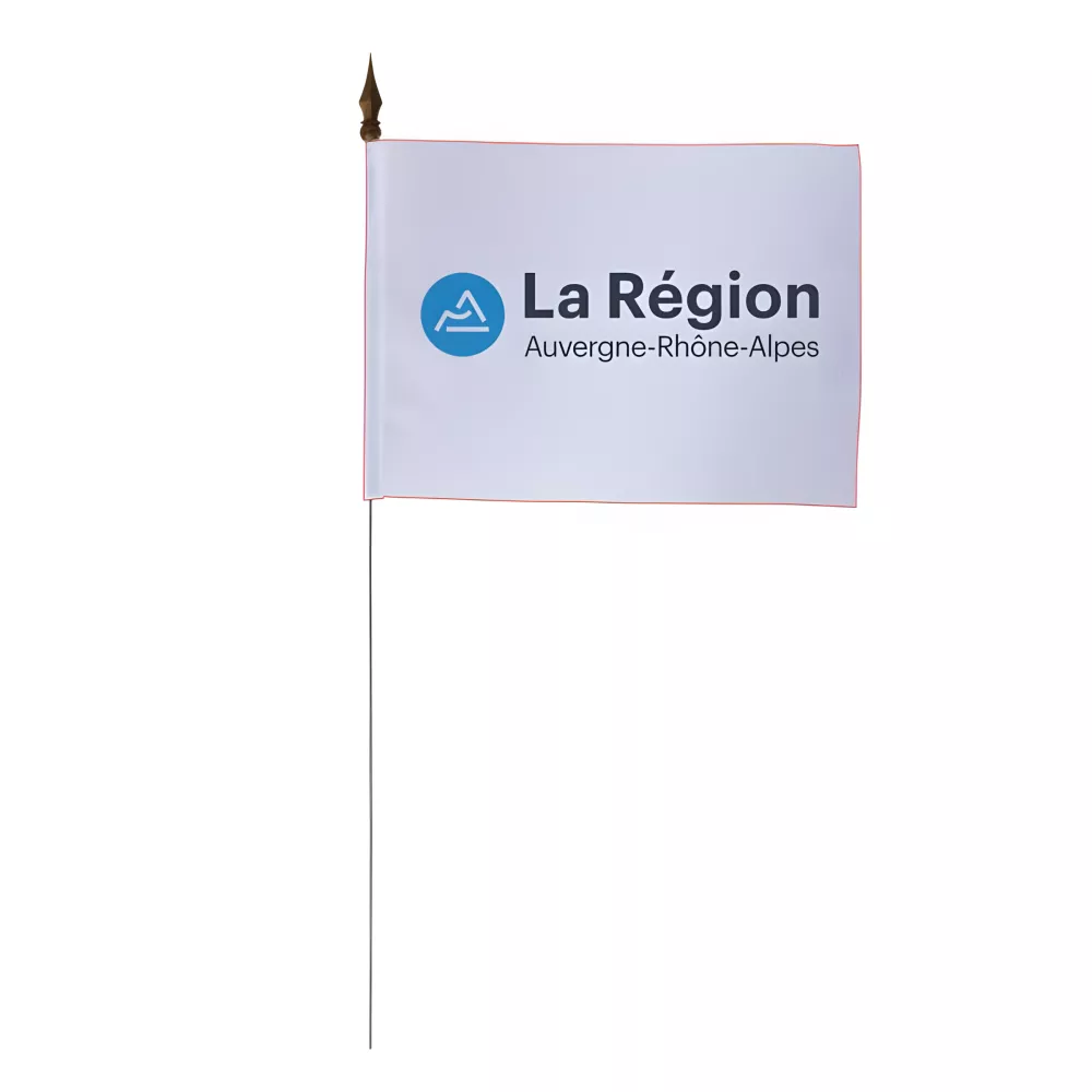 Drapeau de table Auvergne Rhône-Alpes 10 x 15 cm polyester Drapeau de table Auvergne Rhône-Alpes 10 x 15 cm polyester