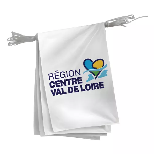 Guirlande région Centre Val de Loire en polyester 20 x 30 cm