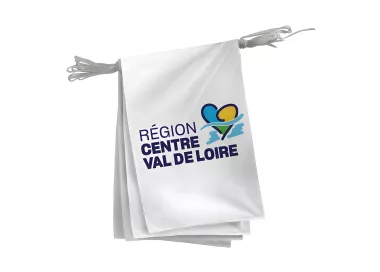 Guirlande région Centre Val de Loire en polyester 20 x 30 cm