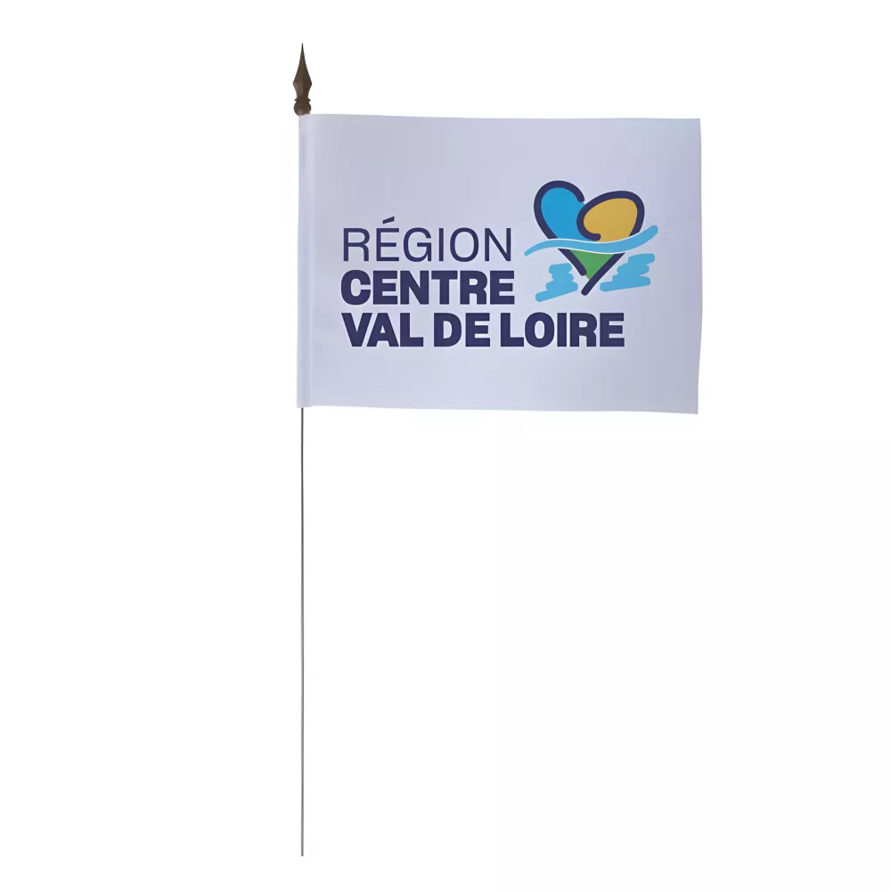 Drapeau de table Centre Val de Loire 10 x 15 cm polyester Drapeau de table Centre Val de Loire 10 x 15 cm polyester