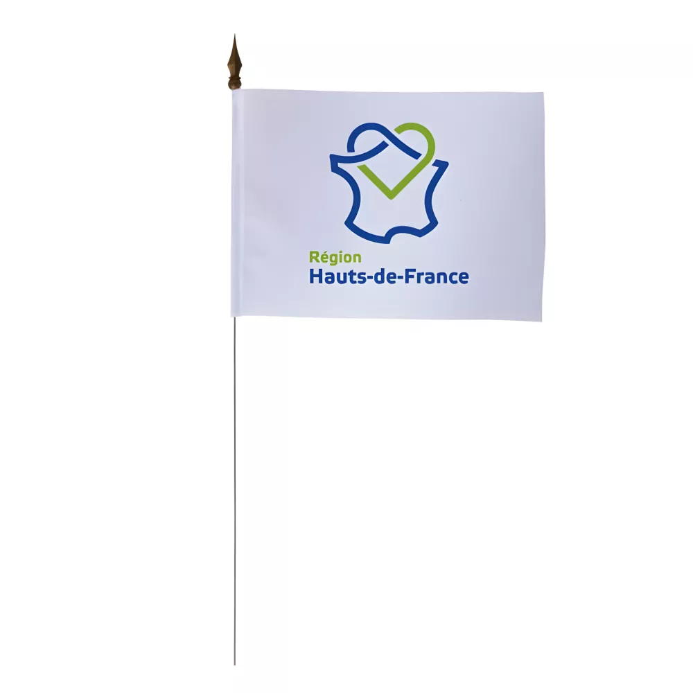Drapeau de table Hauts-de-France 10 x 15 cm polyester Drapeau de table Hauts-de-France 10 x 15 cm polyester