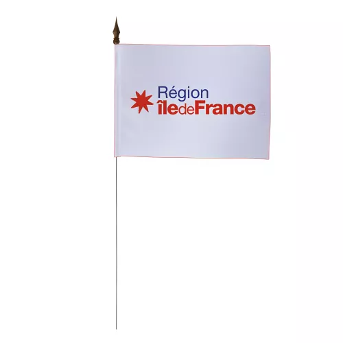 Drapeau de table Île-de-France 10 x 15 cm polyester