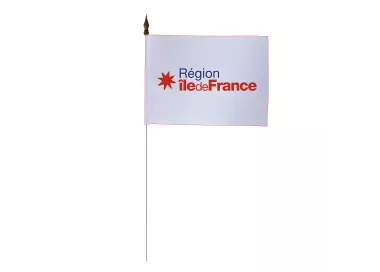 Drapeau de table Île-de-France 10 x 15 cm polyester