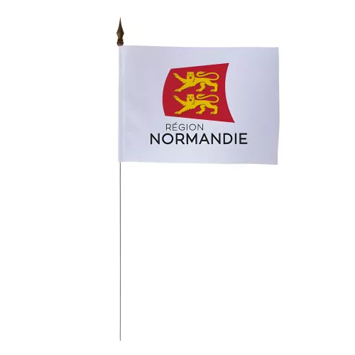 Drapeau de table Normandie 10 x 15 cm polyester