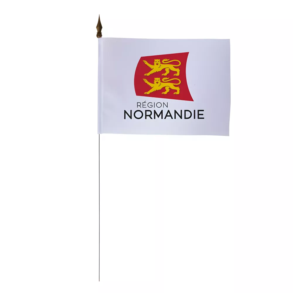 Drapeau de table Normandie 10 x 15 cm polyester Drapeau de table Normandie 10 x 15 cm polyester