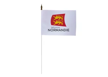 Drapeau de table Normandie 10 x 15 cm polyester