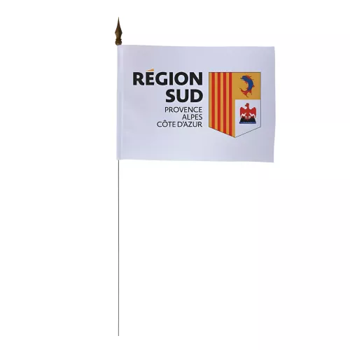 Drapeau de table région Sud P.A.C.A 10 x 15 cm polyester