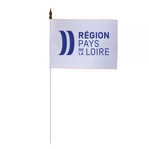 Drapeau de table Pays de la Loire 10 x 15 cm polyester