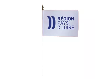 Drapeau de table Pays de la Loire 10 x 15 cm polyester